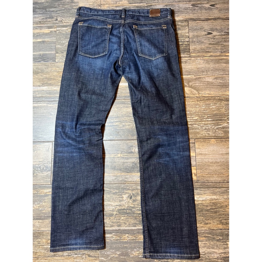 Banana Republic Mens Size 31 Straight Fit Dark Wash Denim‎ Jeans Preppy Rodeo - Picture 2 of 10
